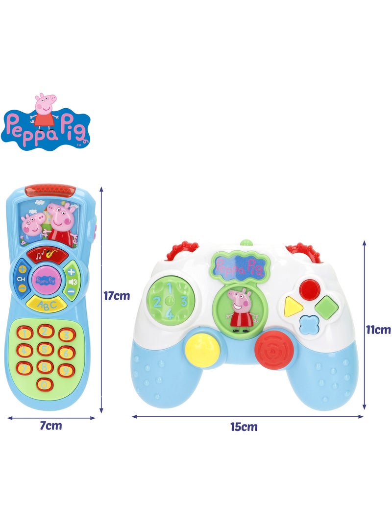 Peppa pig set de comandos interactivos para bebé com luz e som N/D - Kiabi