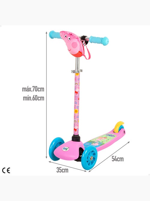 Peppa pig trotinete de 3 rodas para crianças com bolso - Kiabi Peppa pig trotinete de 3 rodas para crianças com bolso - Kiabi
