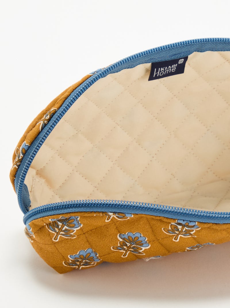 Pequena bolsa em tecido acolchoado Mostarda - Kiabi
