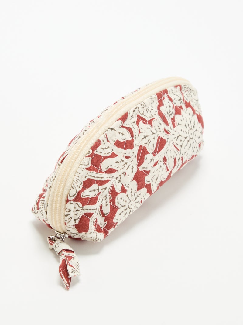 Pequena bolsa em tecido acolchoado Vermelho - Kiabi