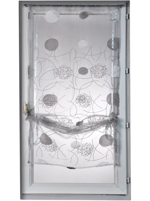 Pequena cortina de organza jacquard para subir - Kiabi