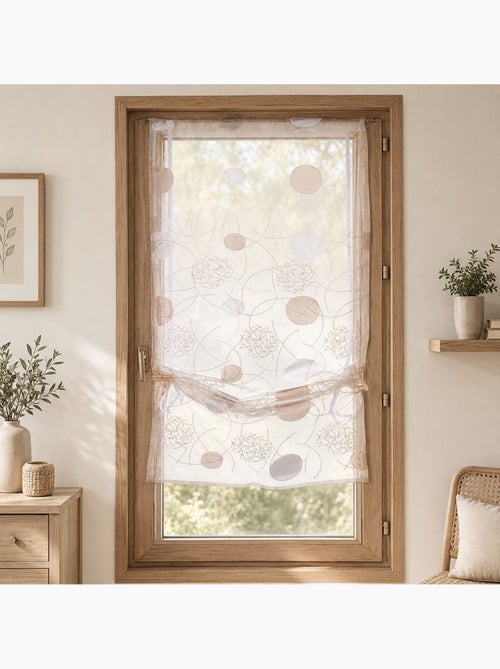 Pequena cortina de organza jacquard para subir - Kiabi