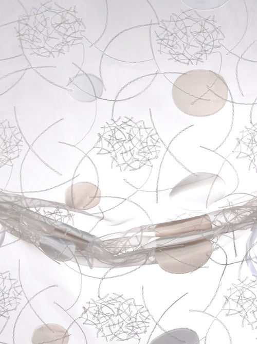 Pequena cortina de organza jacquard para subir - Kiabi