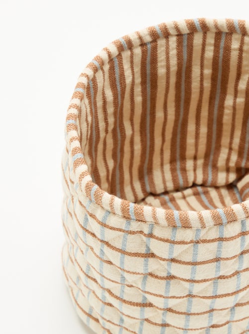 Pequeno cesto de arrumação estampado - Kiabi Home - Kiabi