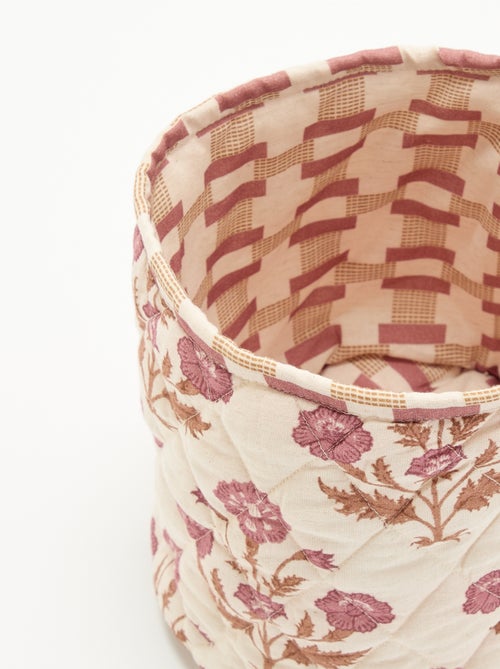 Pequeno cesto de arrumação estampado - Kiabi Home - Kiabi