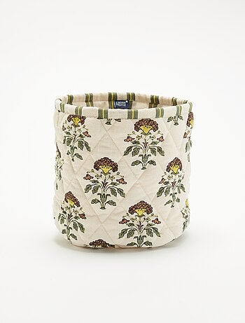 Pequeno cesto de arrumação estampado - Kiabi Home