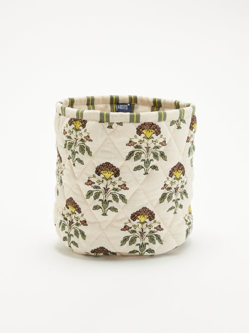 Pequeno cesto de arrumação estampado - Kiabi Home - Kiabi