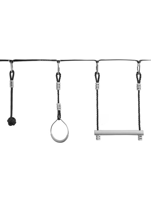 Percurso de obstáculos ninja infantil hypermotion com slackline e 9 obstáculos - Kiabi