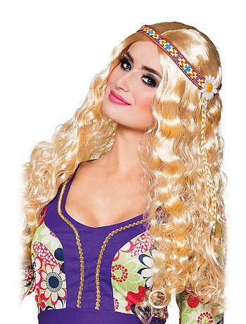 Mulher - Peruca hippie com faixa - Kiabi