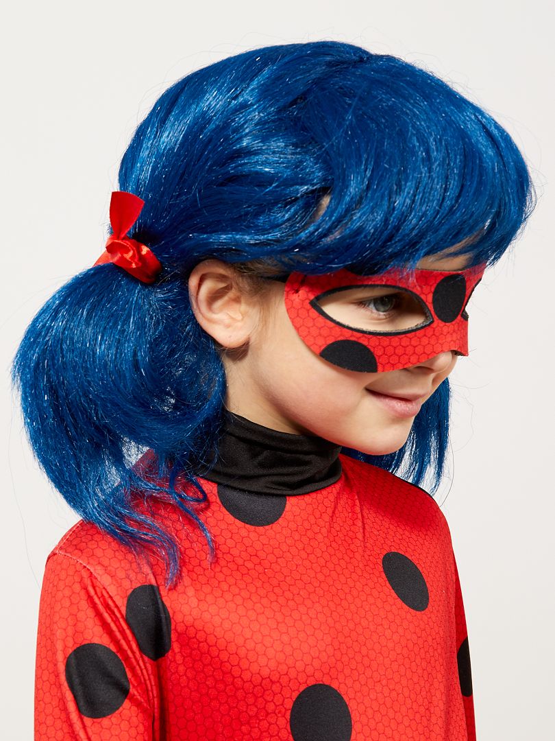 Peruca 'Ladybug' 'Miraculous' bleu/rouge - Kiabi