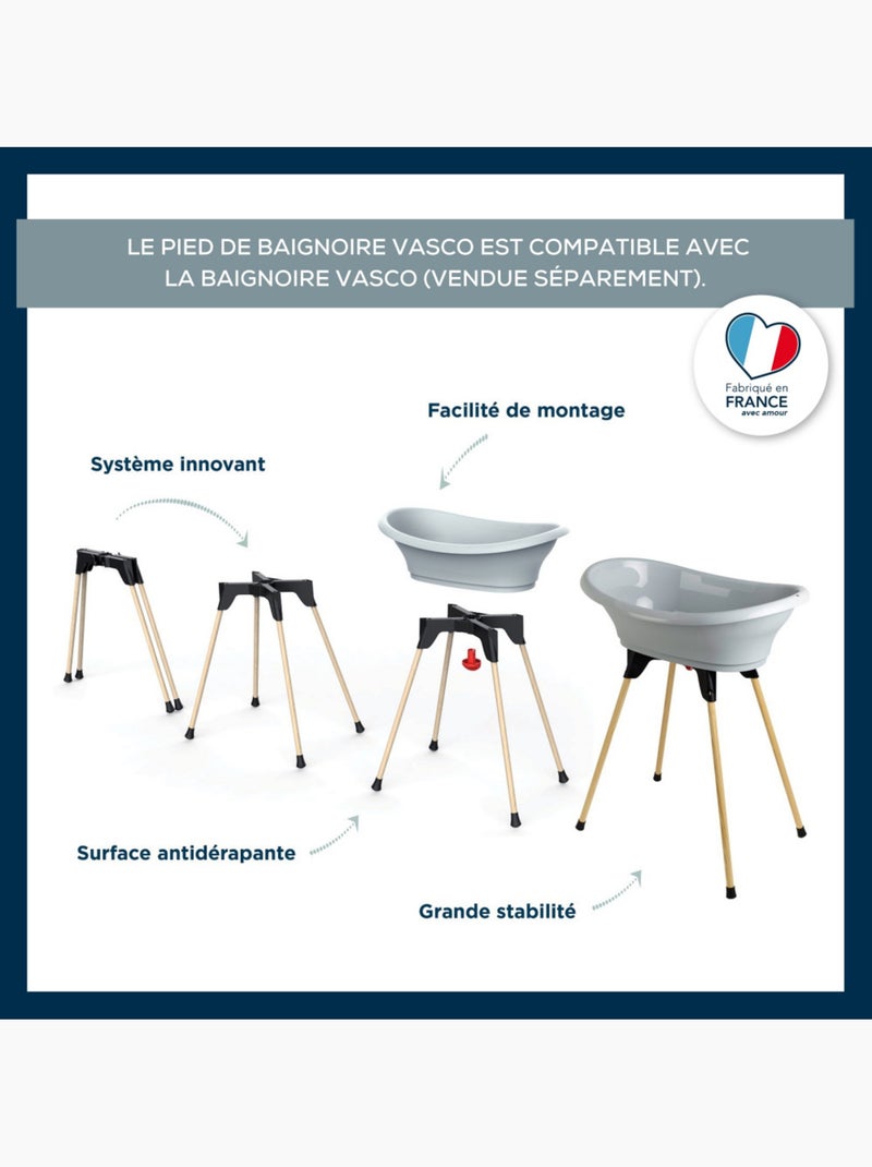 Pés de suporte para banheira thermobaby vasco dobrável antiderrapante Castanho - Kiabi