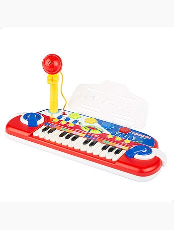 Piano de brinquedo c/microfone bontempi