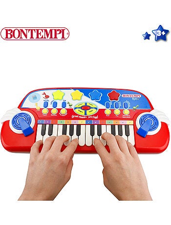 Piano de brinquedo c/microfone bontempi