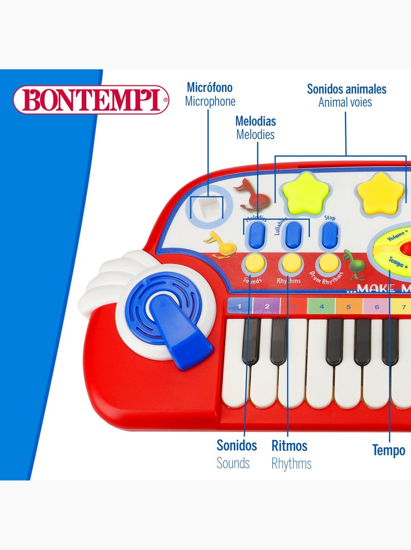 Piano de brinquedo c/microfone bontempi N/D - Kiabi