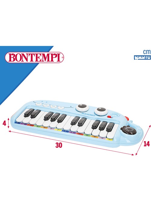 Piano de brinquedo infantil com 24 teclas e efeitos de luz e som bontempi - Kiabi