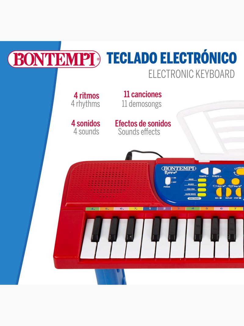 Piano para crianças com microfone e banco bontempi N/D - Kiabi