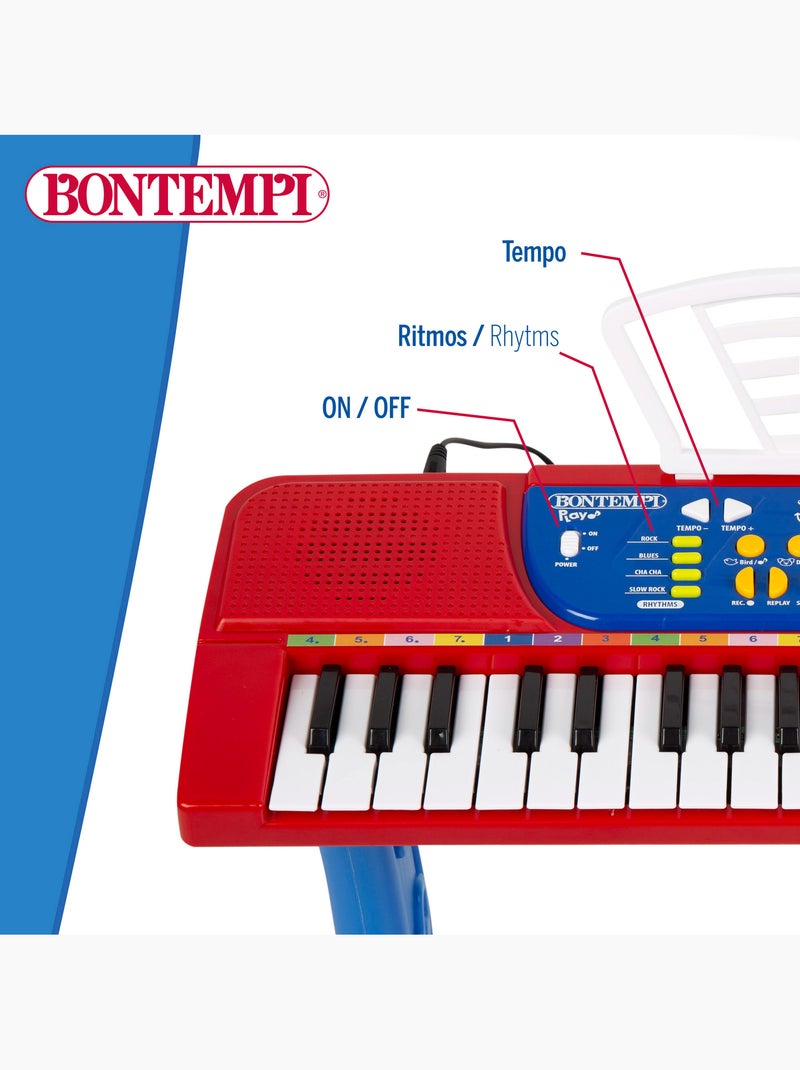 Piano para crianças com microfone e banco bontempi N/D - Kiabi
