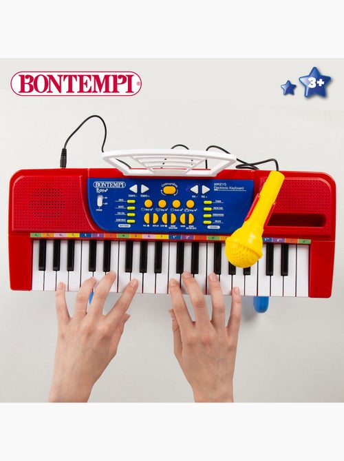 Piano para crianças com microfone e banco bontempi - Kiabi
