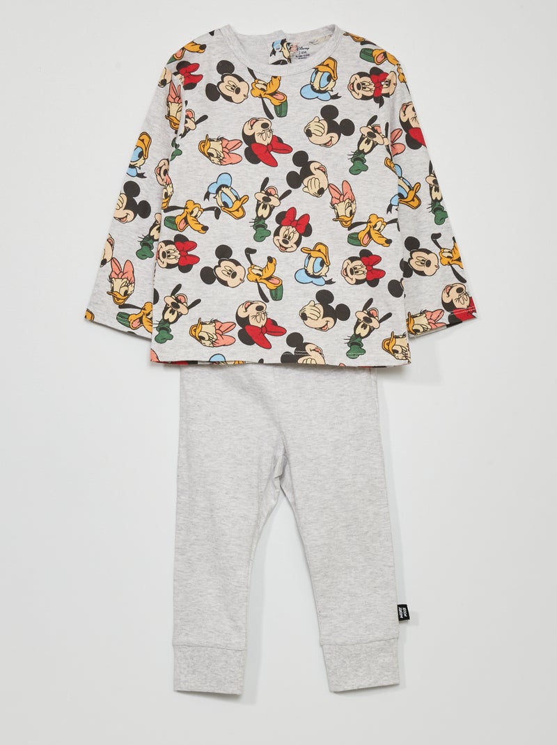 Pijama  - 2 peças CINZA - Kiabi