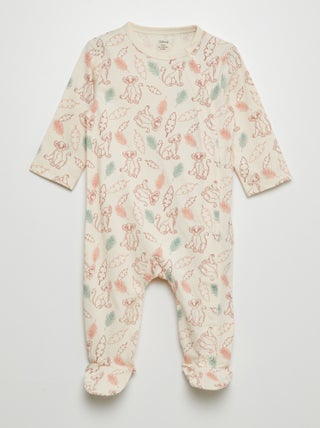 Pijama 1 peça estampado 'Simba e Nala'