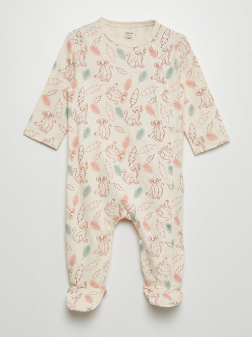 Pijama 1 peça estampado 'Simba e Nala' - Kiabi