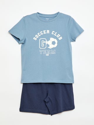 Pijama 2 peças calções + T-shirt