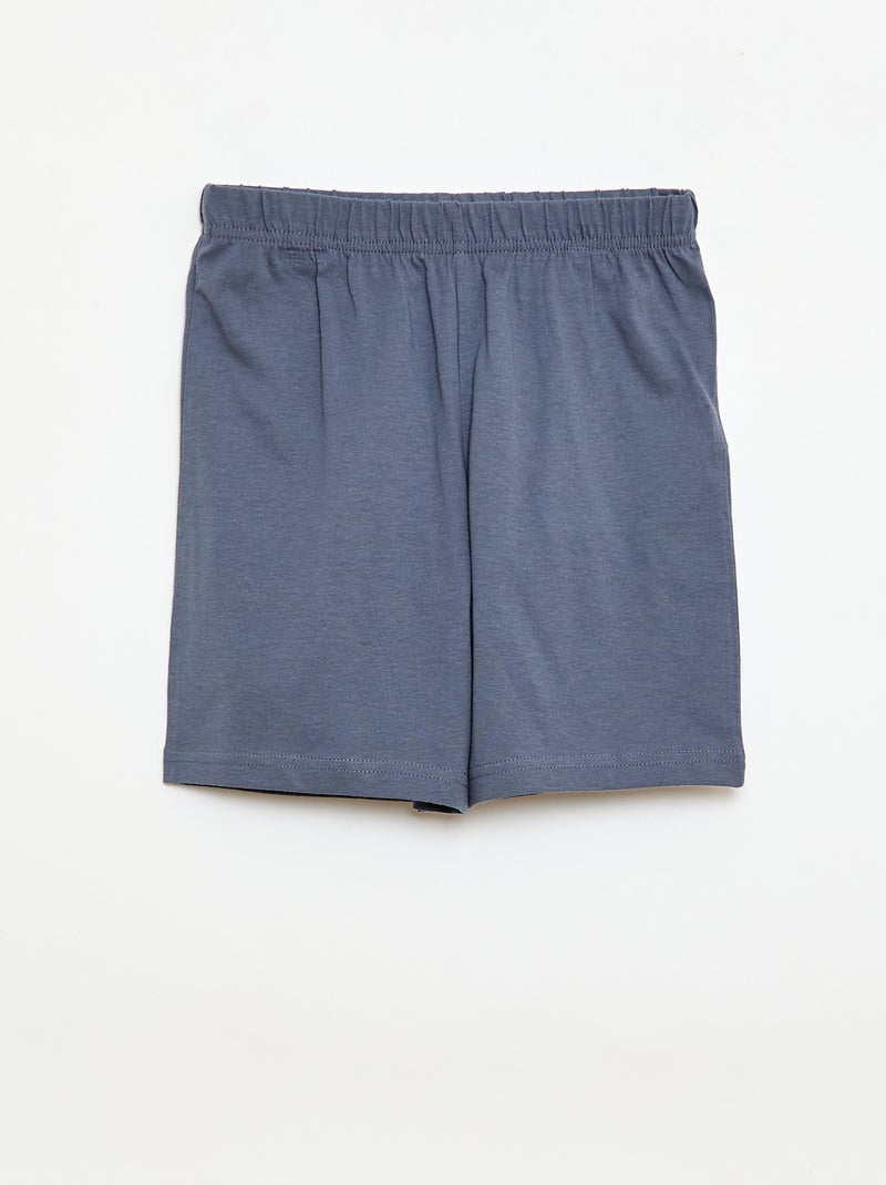 Pijama 2 peças calções + T-shirt Laranja - Kiabi