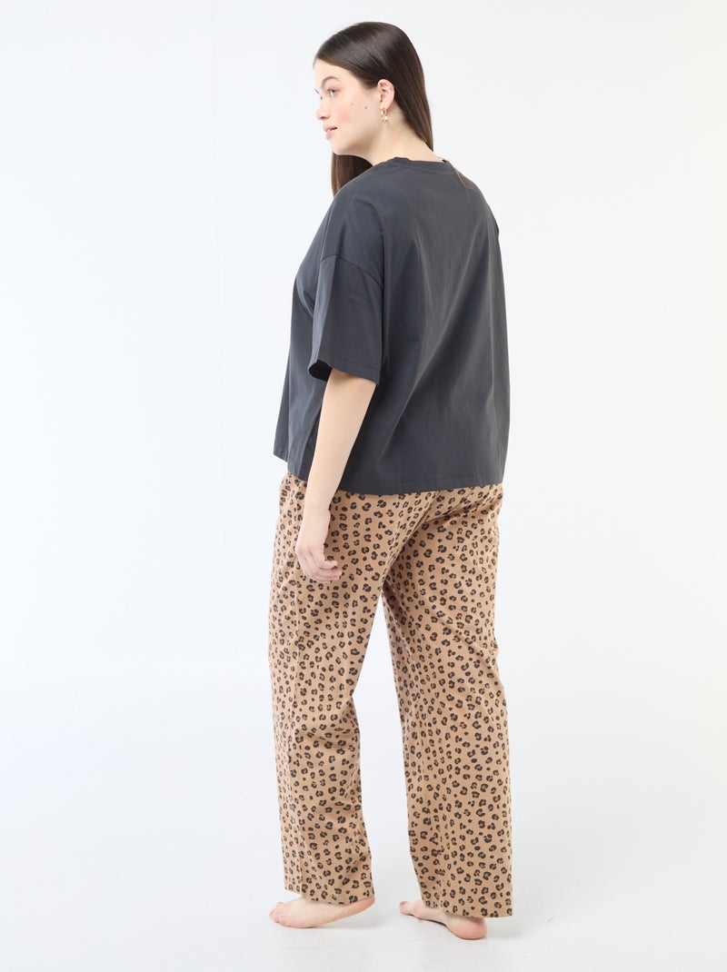 Pijama 2 peças 'Disney' 'Simba' Preto - Kiabi