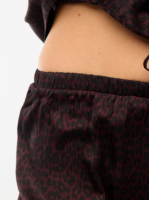 Pijama 2 peças em malha crepe - Kiabi