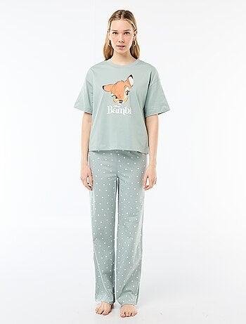 Pijama 2 peças estampado 'Bambi'