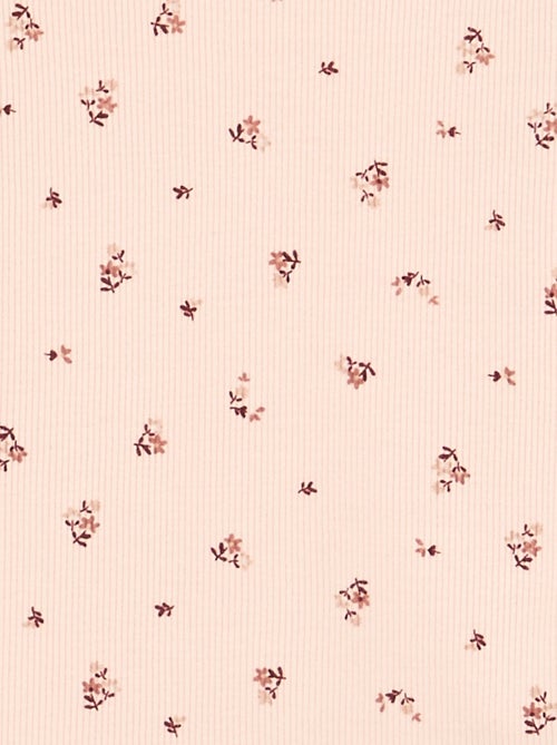 Pijama 2 peças estampado em canelado - Kiabi