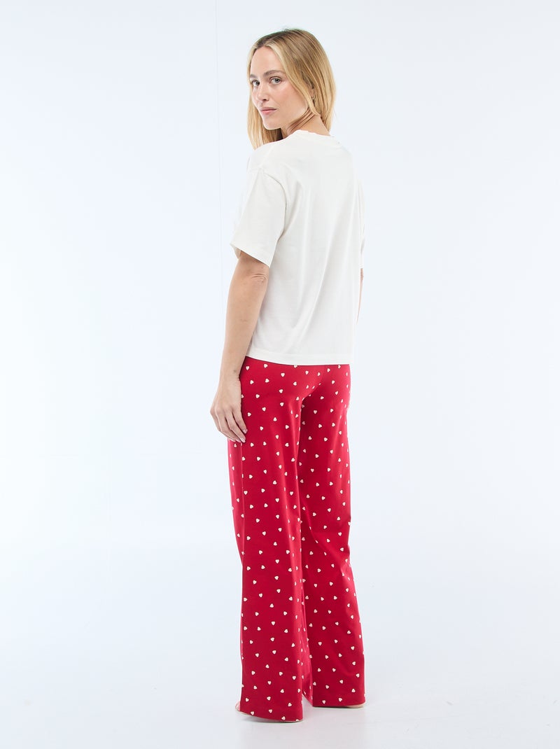 Pijama 2 peças estampado 'Minnie' Branco - Kiabi