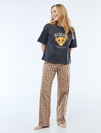 Pijama 2 peças estampado 'Marie'