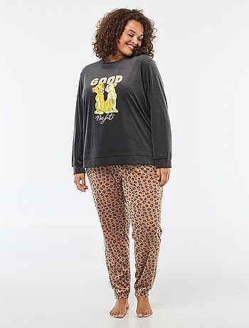 Pijama 2 peças 'Simba' 'O Rei Leão' 'Disney' em polar