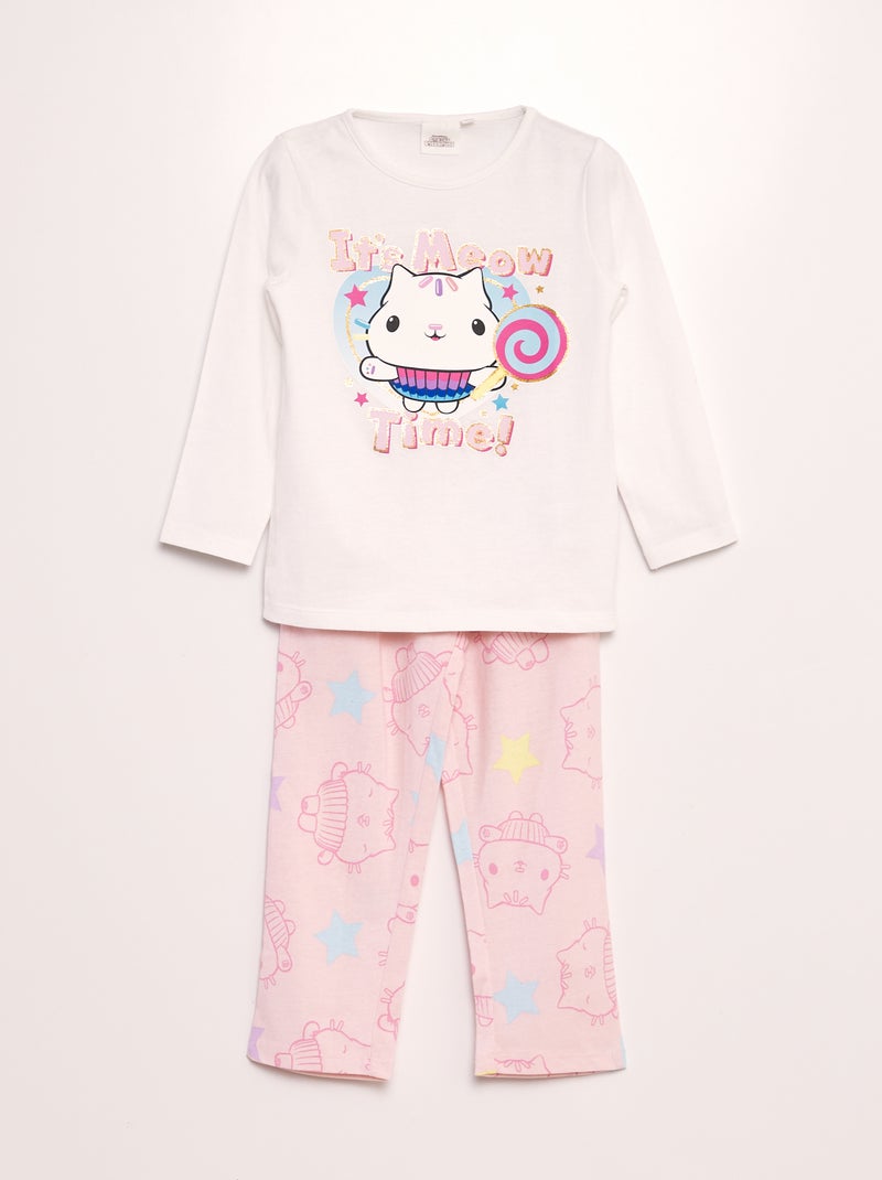 Pijama 'A Casa Mágica da Gaby'!  - 2 peças BRANCO - Kiabi