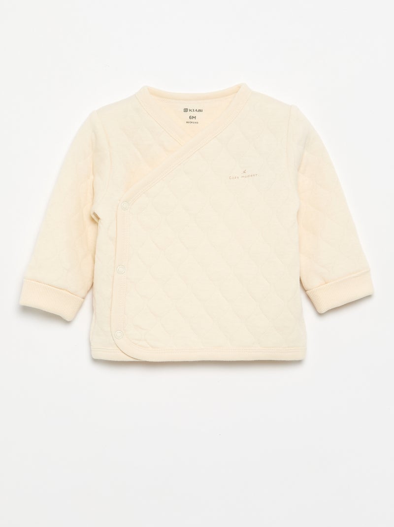 Pijama acolchoado ajustável de 2 peças Branco - Kiabi