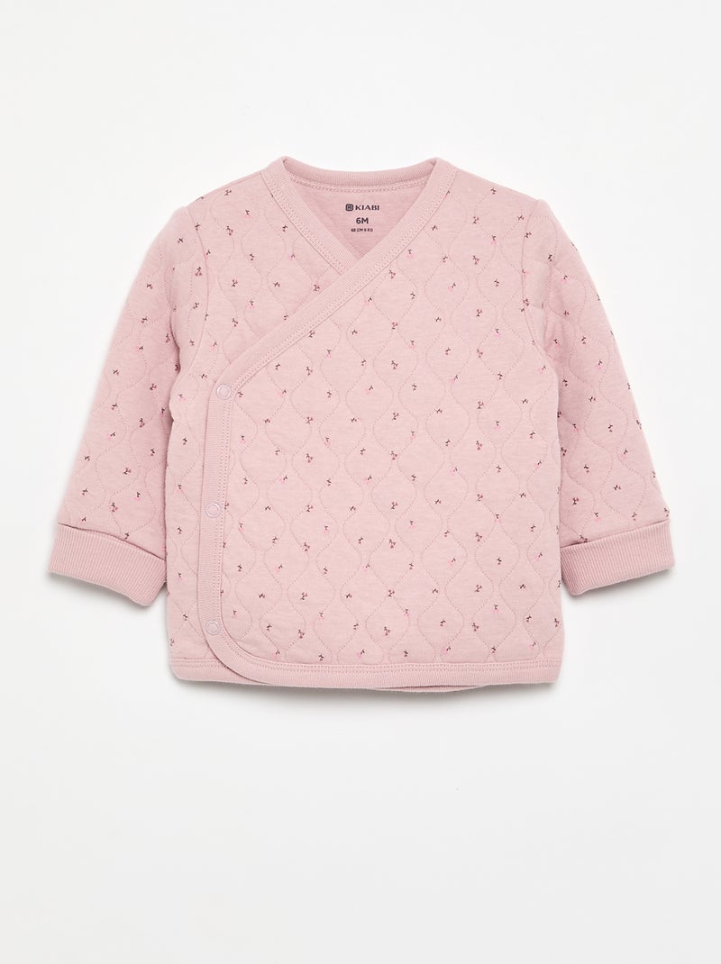 Pijama acolchoado ajustável de 2 peças Rosa - Kiabi