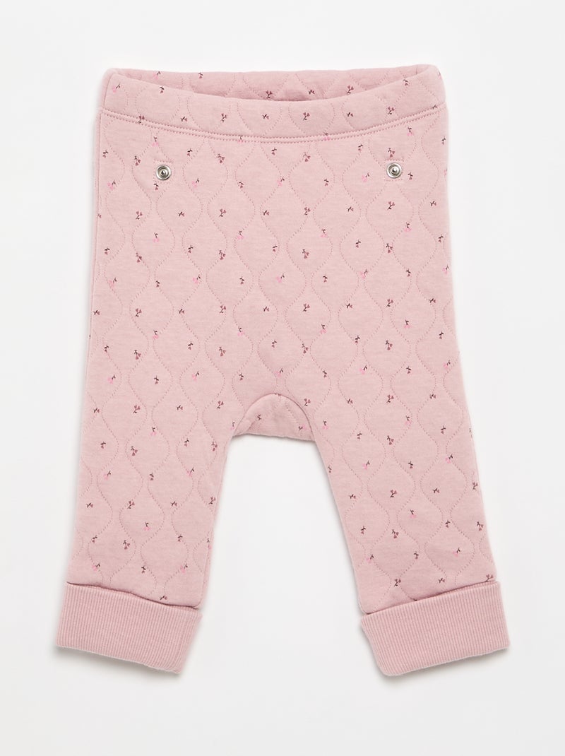 Pijama acolchoado ajustável de 2 peças Rosa - Kiabi