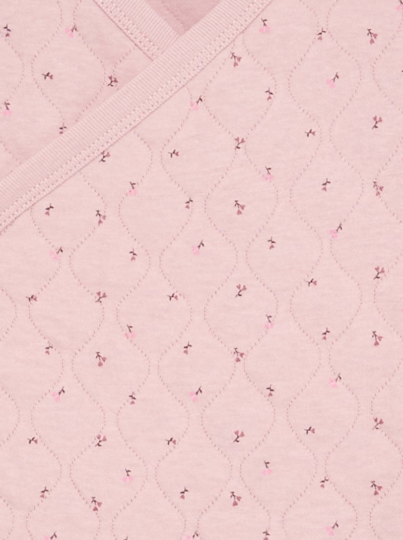 Pijama acolchoado ajustável de 2 peças Rosa - Kiabi