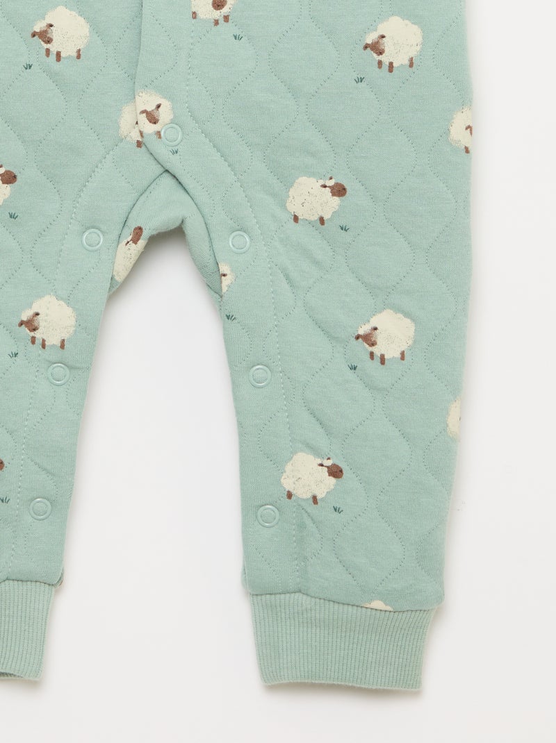 Pijama acolchoado sem pés Azul - Kiabi