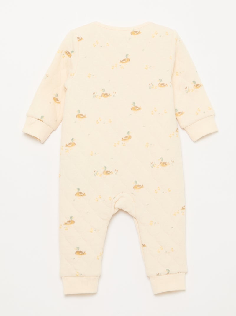 Pijama acolchoado sem pés Branco - Kiabi