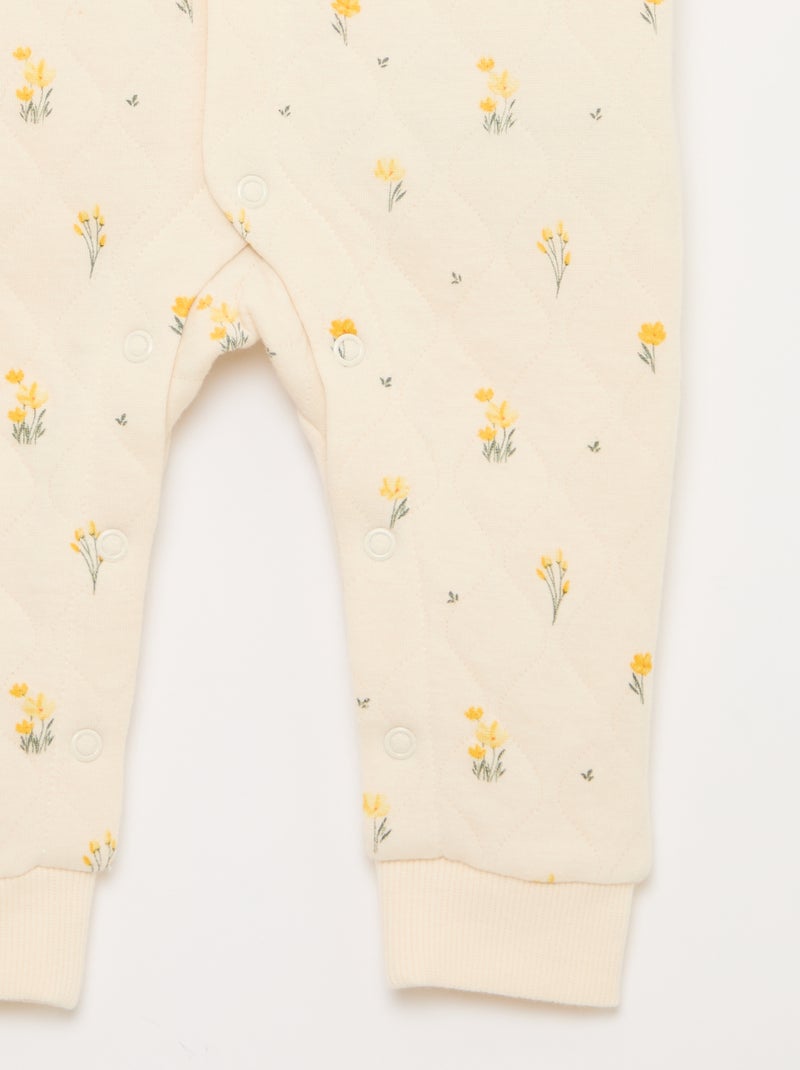 Pijama acolchoado sem pés Branco - Kiabi
