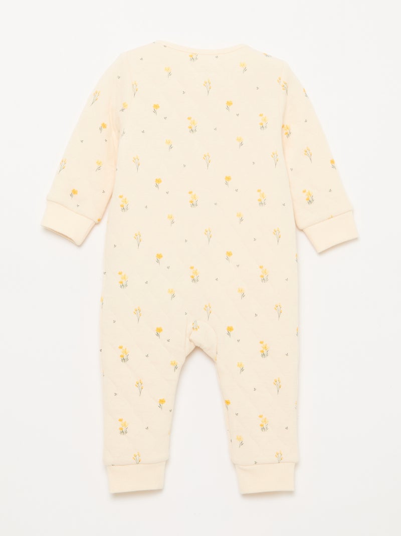 Pijama acolchoado sem pés Branco - Kiabi