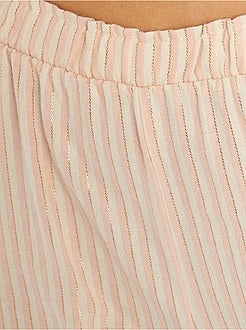 Pijama às riscas de 2 peças - Kiabi