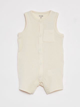 Pijama babygro em malha gofrada