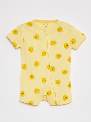 Pijama babygro leve com fecho