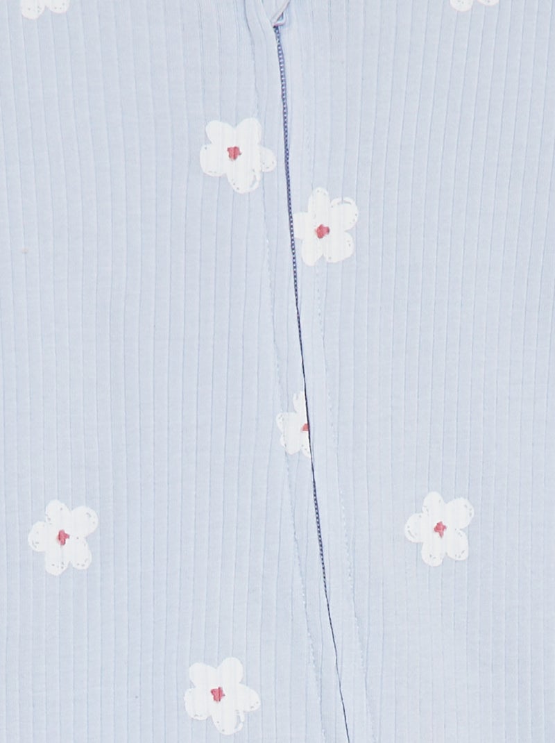 Pijama babygro leve com fecho AZUL - Kiabi