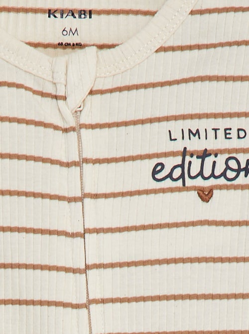 Pijama babygro leve com fecho - Kiabi