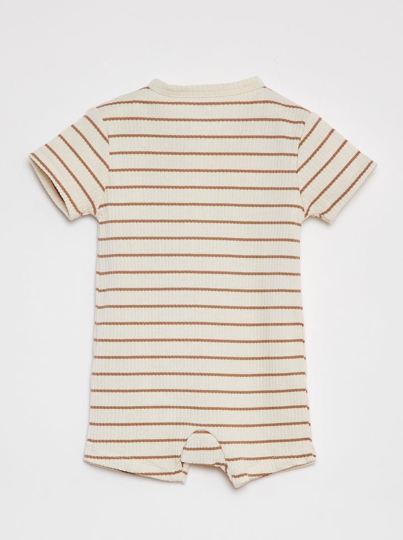 Pijama babygro leve com fecho BRANCO - Kiabi
