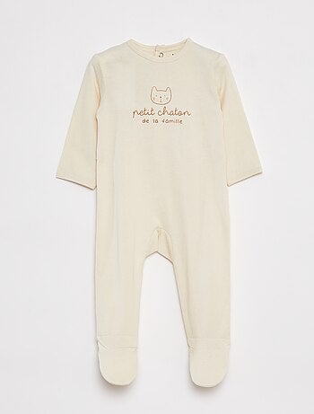 Pijama babygro leve com pés